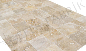 MINA RUSTIC TRAVERTINE - 12"x12"x1/2"