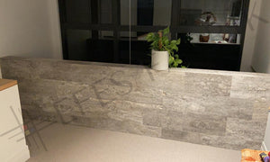 SILVER VEIN CUT TRAVERTINE - 12"x24"x1/2"