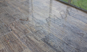 SILVER VEIN CUT TRAVERTINE - 12"x24"x1/2"