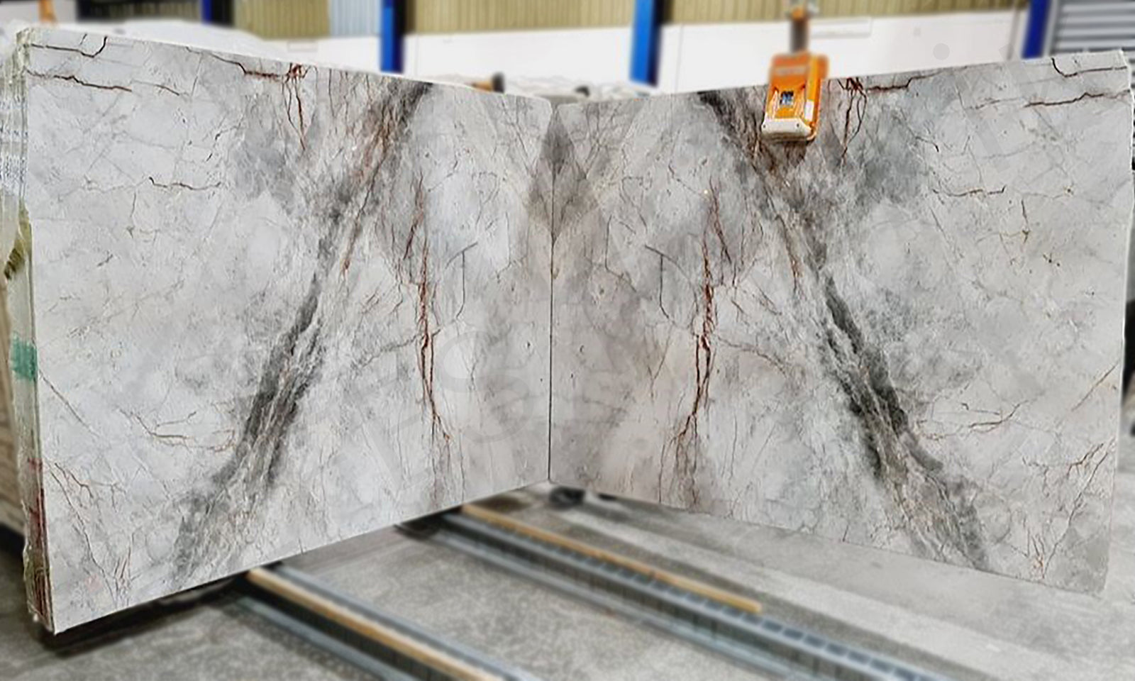 Astana Gray Serie | Marble | Bookmatch | Slab | Natural Stone - Fabrikstone