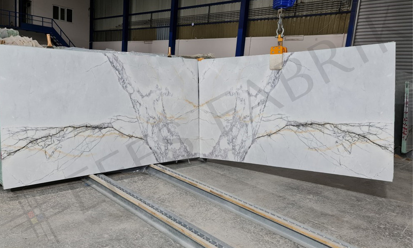 LILAC MARBLE BOOKMATCH SLAB NO.K1122