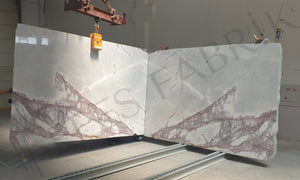 Lilac Marble Bookmatch Slab No.7713