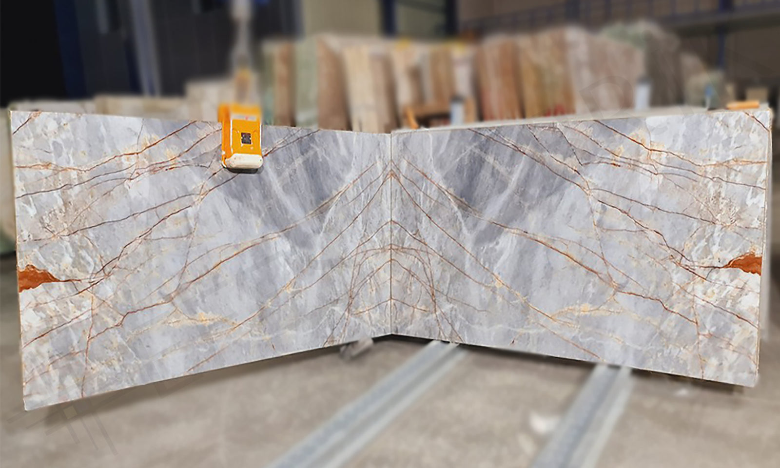 Blue River Marble Bookmatch Slab No.K243