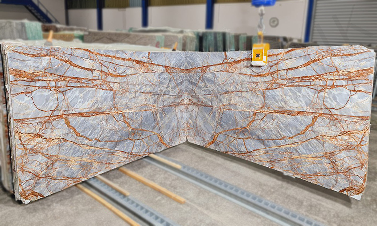 Blue River Marble Bookmatch Slab No.K224