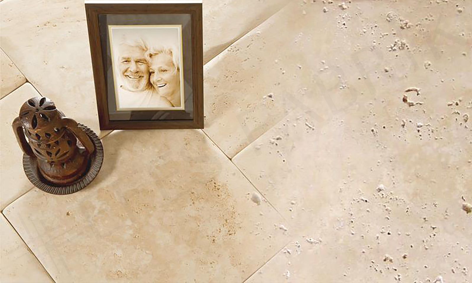 classic travertine pillowed edge pattern set