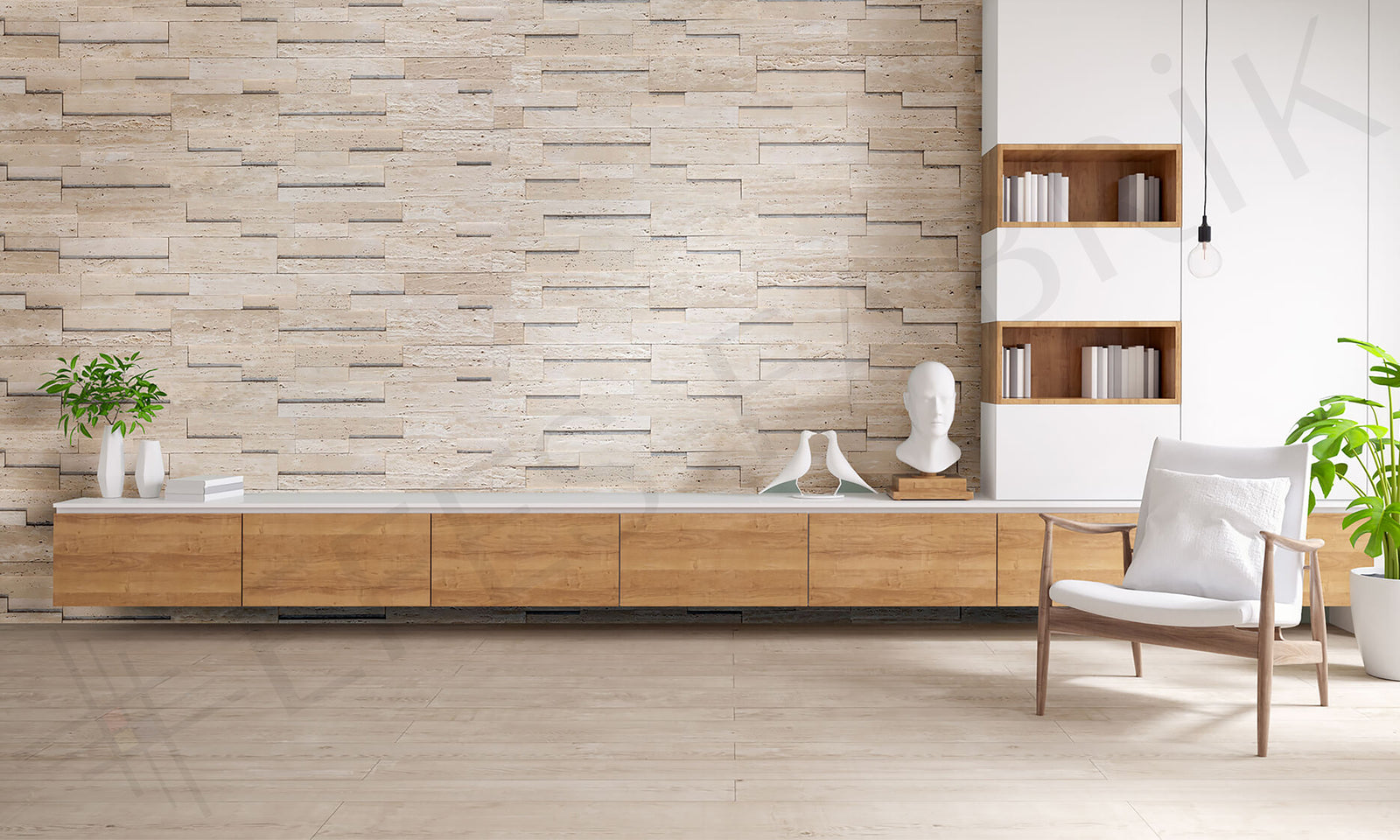Travertine Mosaic P26-C-TB