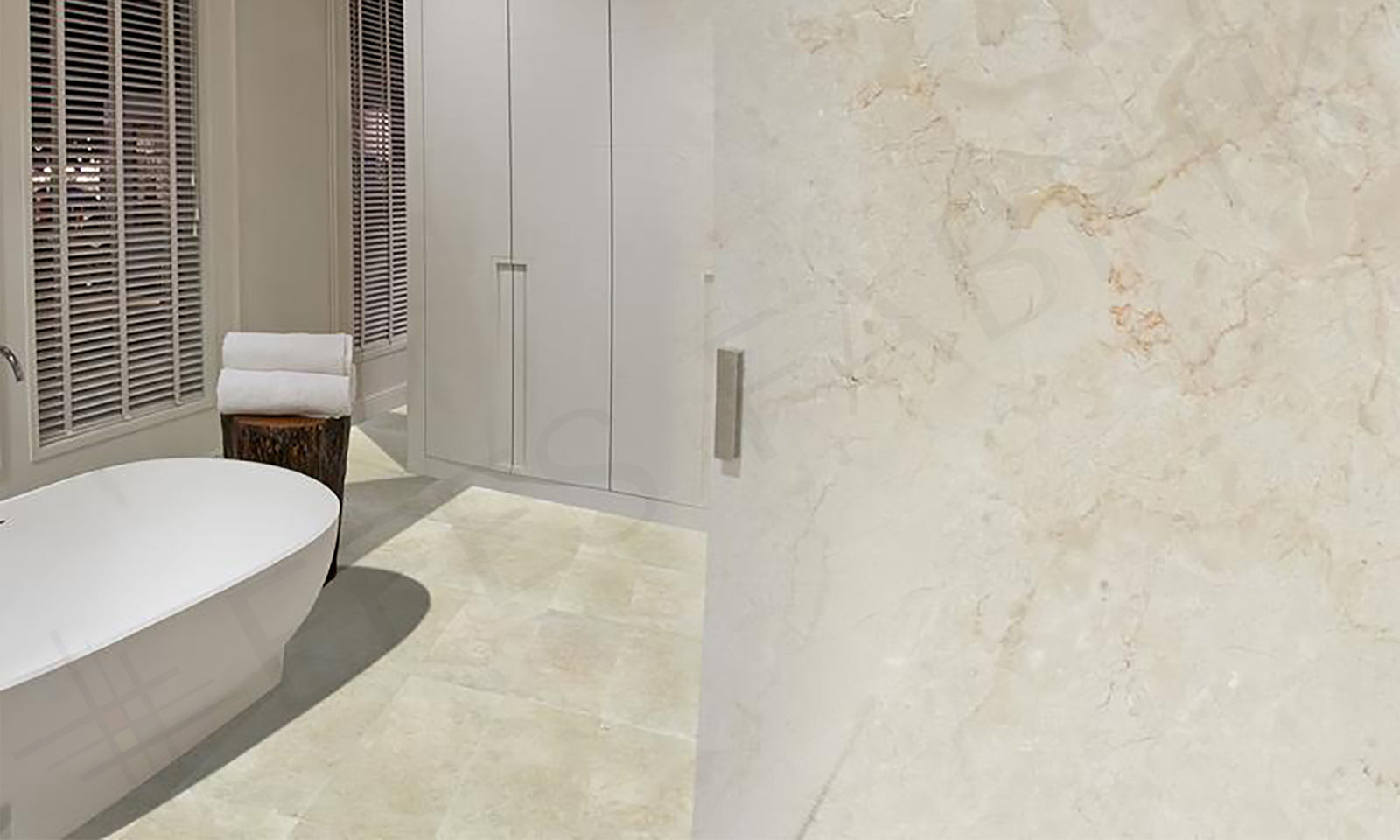 cream nuova marble