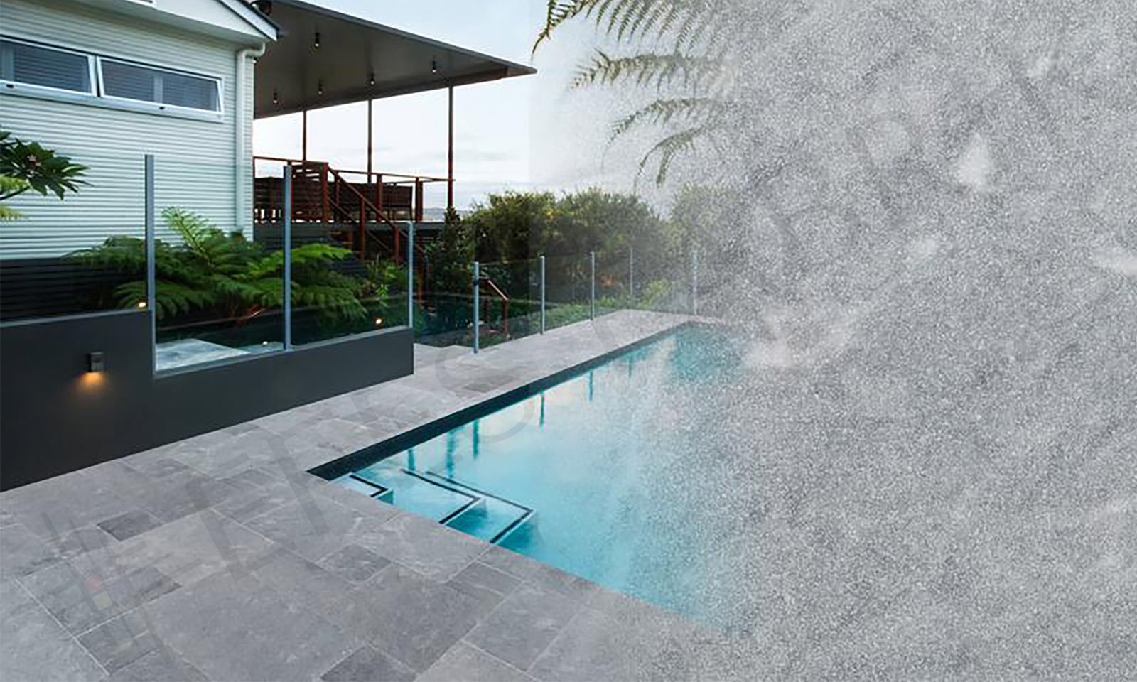 cumulus gray natural marble paver