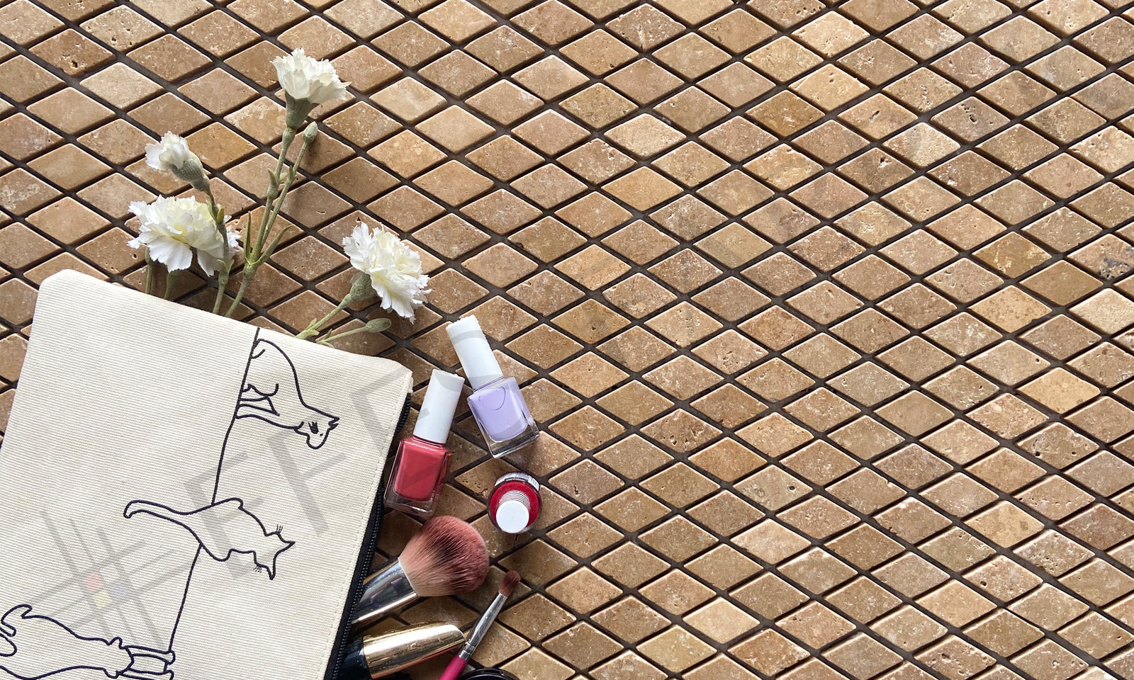 Travertine Mosaic D22-N-TT