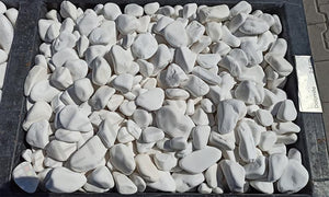 white marble tumbled stone