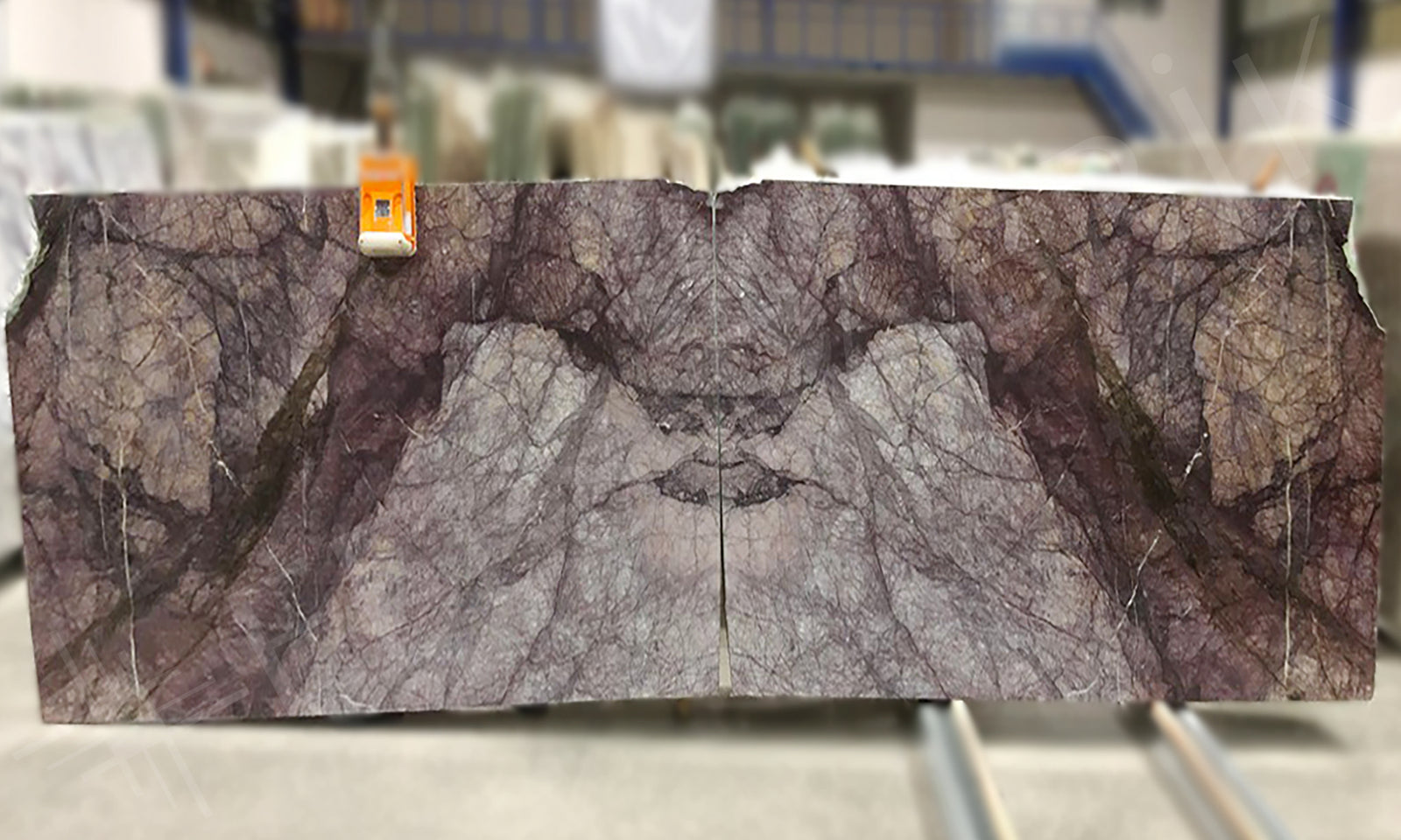 Lilac Dark Marble Bookmatch Slab No.K366