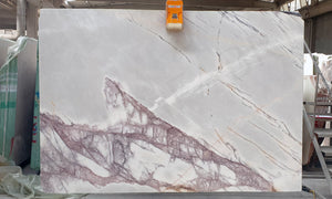 Lilac Marble Bookmatch Slab No.7713