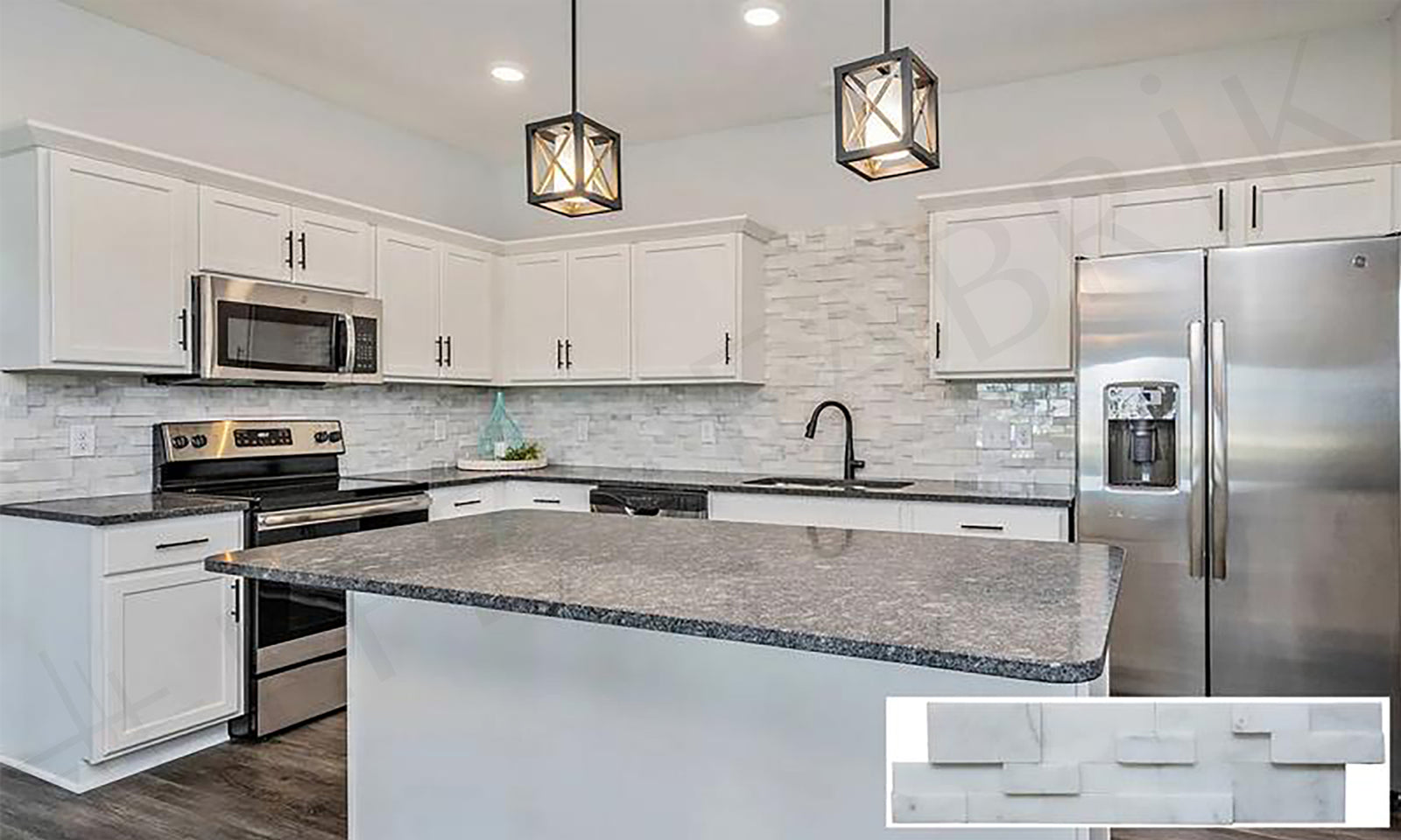 marble mosaic P16-MP-W