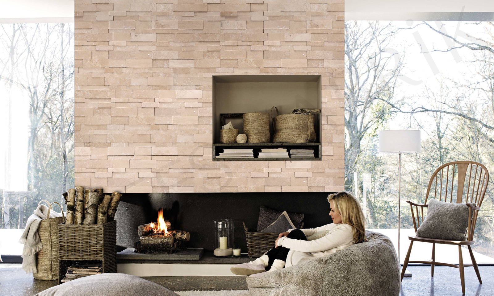 Travertine Mosaic PZ15-C-TF