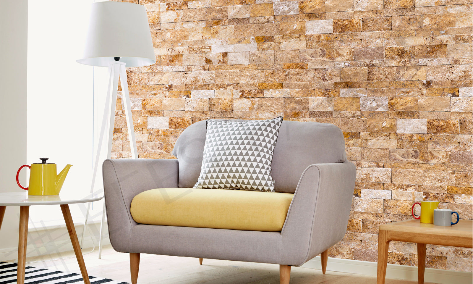 Travertine Mosaic PZ15-Y-TS