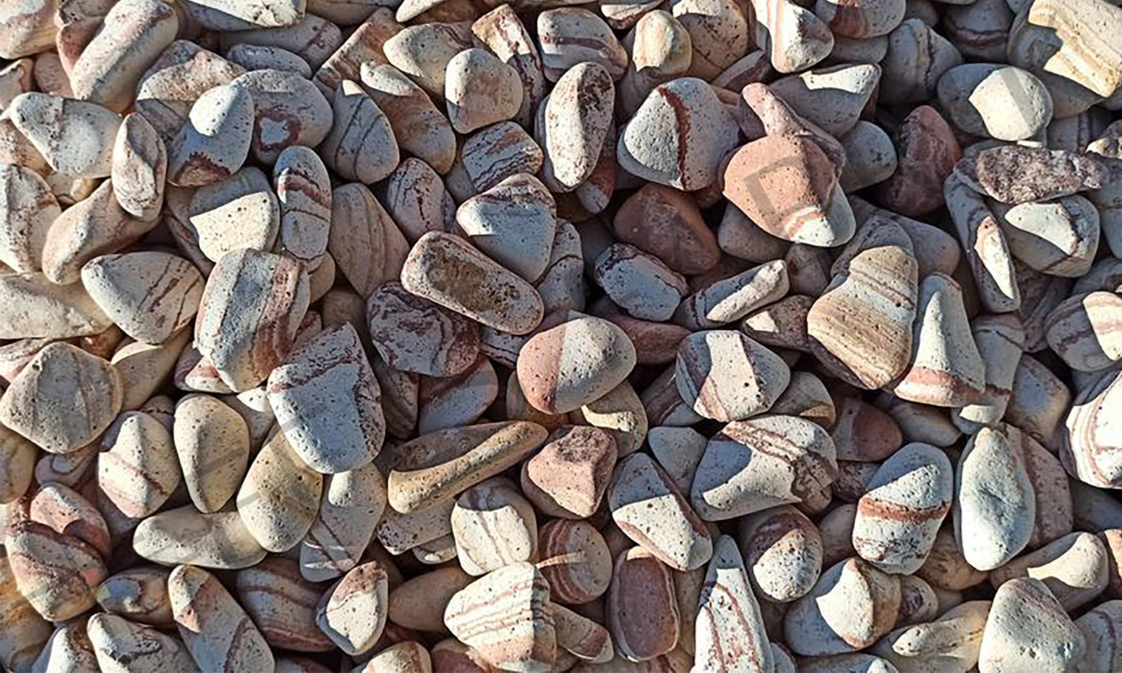 rainbow pebble stone