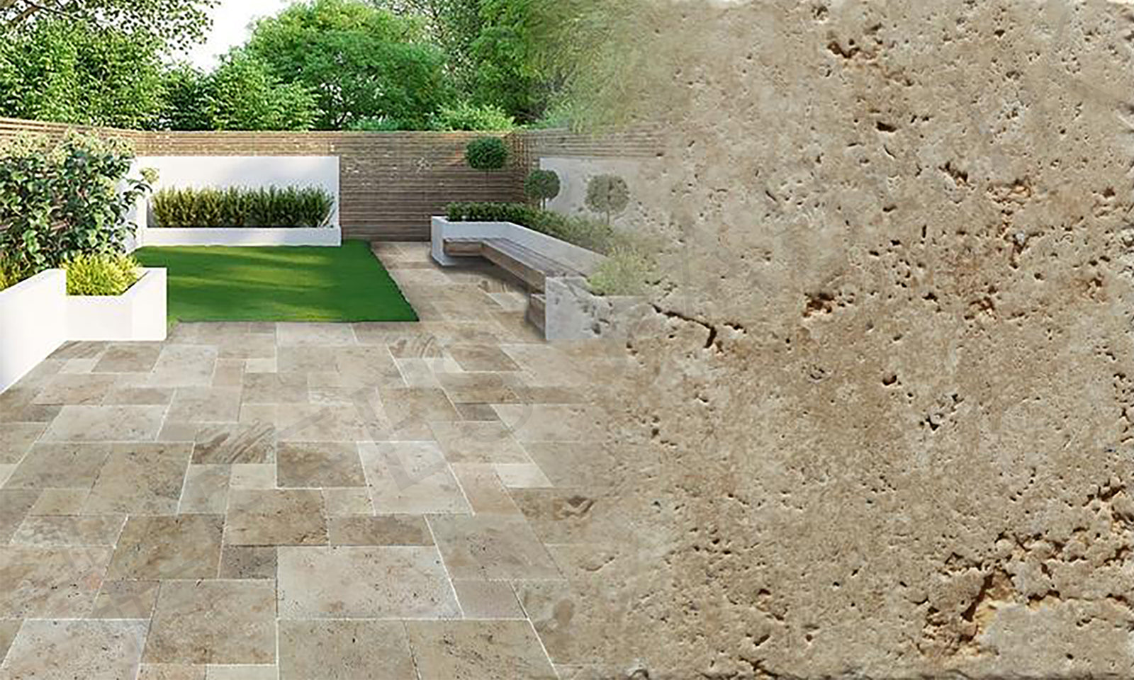 Scott Rustic Pattern Set Travertine