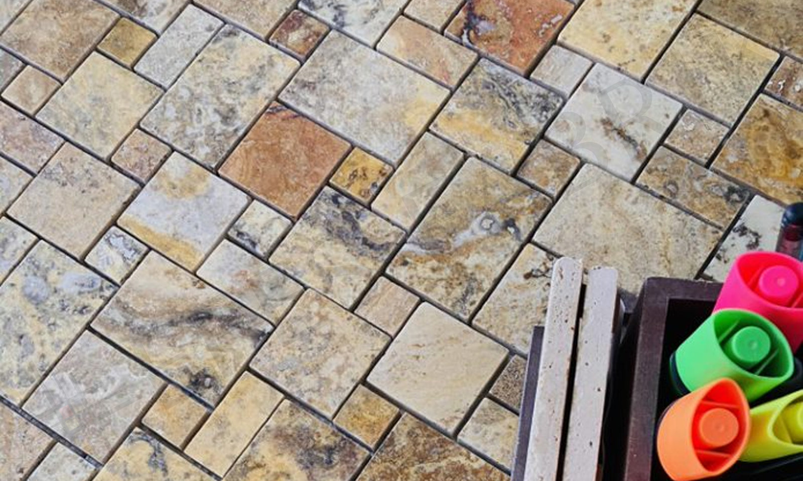 Travertine Mosaic MP-M3-TF