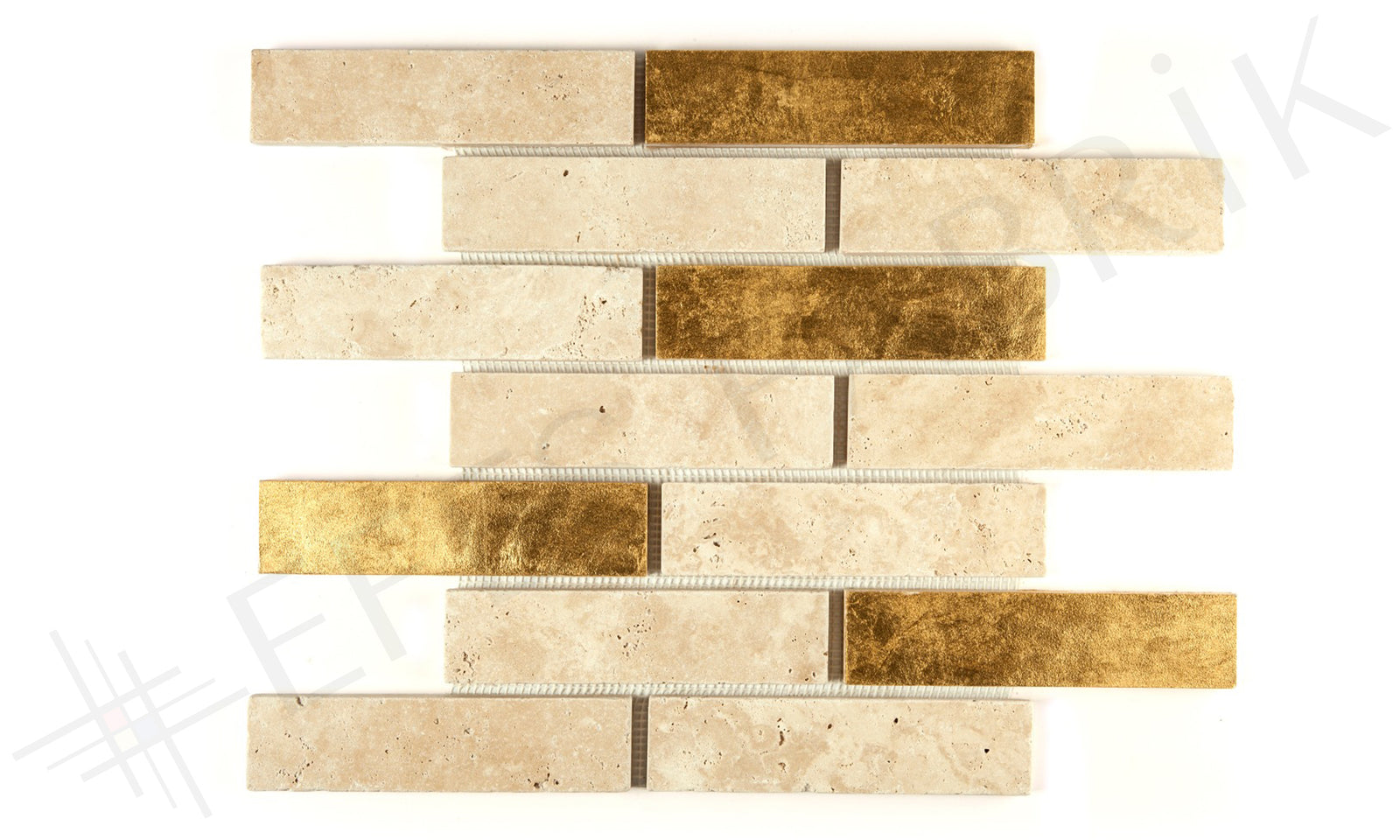 TRAVERTINE MOSAIC V52-C-TV